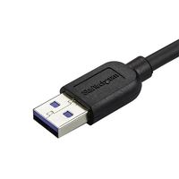 StarTech.com Slanke Micro USB 3.0 kabel haaks naar links 1m - thumbnail