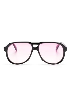 Cutler & Gross lunettes de soleil à monture pilote - Rose