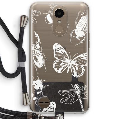 Tiny Bugs: LG K10 (2017) Transparant Hoesje met koord