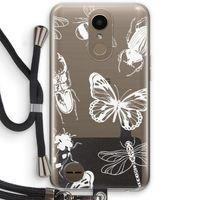 Tiny Bugs: LG K10 (2017) Transparant Hoesje met koord
