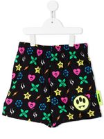 Barrow kids short à motif monogrammé - Noir