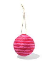HEMA Kersthanger ⌀6cm vilt bal rood-ecru (multi)