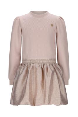 Le Chic winter jurk meisjes - goud - Salloon - glitter, gebreid