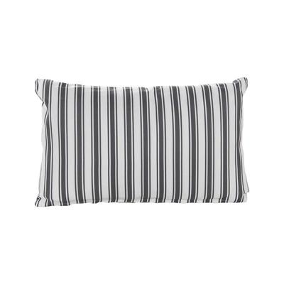 Buitenkussen 30x50 cm Antraciet Streep - Annas collection