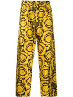 Versace bas de pyjama à imprimé baroque - Noir