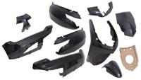 Edge Plaatset 9-delig voor peugeot new vivacity vanaf bouwjaar 2008 50cc 2/4t - metallic zwart