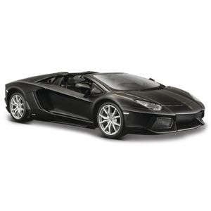 Modelauto Lamborghini Aventador matzwart 1:24