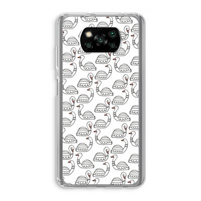 Zwanen: Xiaomi Poco X3 NFC Transparant Hoesje