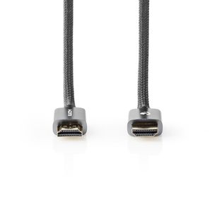 High Speed HDMI-kabel met Ethernet | HDMI-connector - HDMI-Connector | Gun Metal Grey | Gevloc