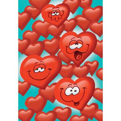 Wenskaarten Veel Liefs pak a 10 stuks