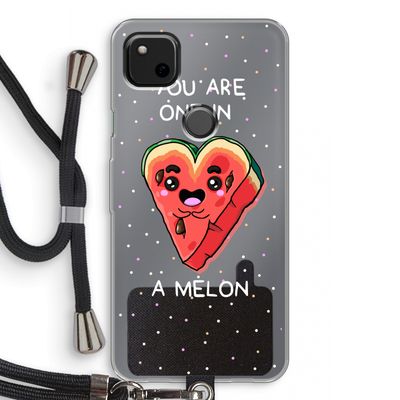 One In A Melon: Pixel 4a Transparant Hoesje met koord