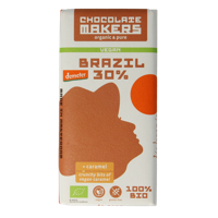 Chocolatemakers Brazil karamel 30% vegan demeter bio 80 Gram