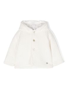 Paz Rodriguez manteau en polaire à breloque logo - Blanc