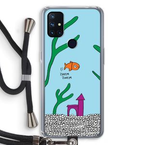 Aquarium: OnePlus Nord N10 5G Transparant Hoesje met koord