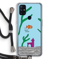 Aquarium: OnePlus Nord N10 5G Transparant Hoesje met koord