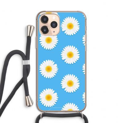 Margrietjes: iPhone 11 Pro Transparant Hoesje met koord