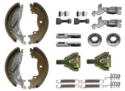 VALERYD remschoenen set "superkit brake shoe set 160x35 knott superkit 16-1365