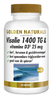 Golden Naturals Visolie 1400 TG & Vitamine D3 25mcg Capsule