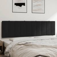 Hoofdbordkussen 180 cm fluweel zwart