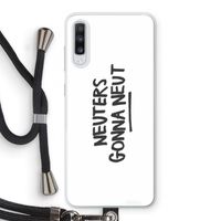 Neuters: Samsung Galaxy A70 Transparant Hoesje met koord