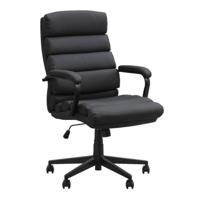 Leen Bakker - Bureaustoel Rolf - PU - Zwart - 77x63x113 Cm