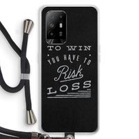 Risk loss: Oppo A94 5G Transparant Hoesje met koord