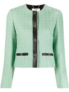 Ferragamo veste à détails en cuir - Vert