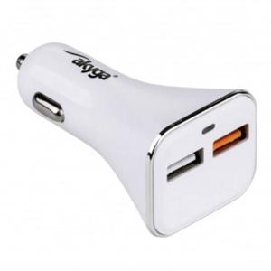 Akyga USB-oplader 15 W Auto Uitgangsstroom (max.) 3 A Aantal uitgangen: 2 x USB