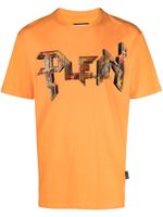 Philipp Plein t-shirt SS Chrome à ornements strassés - Orange