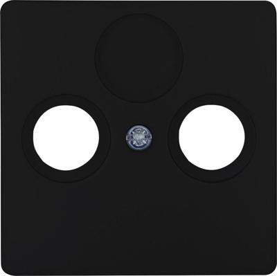 Kopp HK05 mat zwart afdekplaat voor coax - 4621640