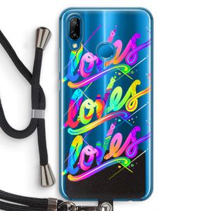 Loves: Huawei P20 Lite Transparant Hoesje met koord