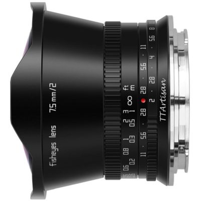 TTArtisan APS-C 7.5mm F/2.0 L Black