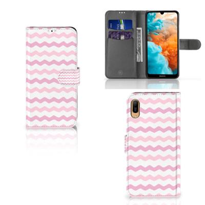 Huawei Y6 (2019) | Telefoon Hoesje | Waves Roze