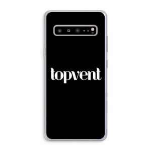 Topvent Zwart: Samsung Galaxy S10 5G Transparant Hoesje