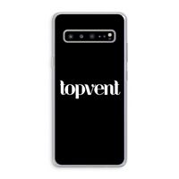 Topvent Zwart: Samsung Galaxy S10 5G Transparant Hoesje