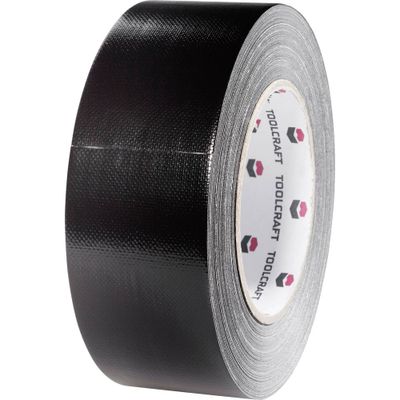 TOOLCRAFT 54B48L20SC 54B48L20SC Textieltape Gaffer Zwart (l x b) 20 m x 48 mm 1 stuk(s)