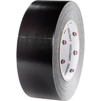 TOOLCRAFT 54B48L20SC 54B48L20SC Textieltape Gaffer Zwart (l x b) 20 m x 48 mm 1 stuk(s) - thumbnail