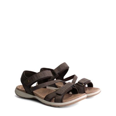 Travelin&apos; Women - straps ankle - Donkerbruin - Maat 36