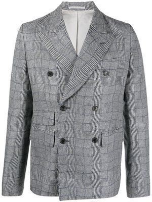 Kenzo blazer croisé à carreaux - Gris
