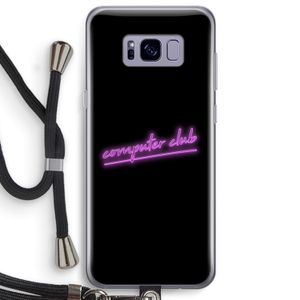 Vice Black: Samsung Galaxy S8 Plus Transparant Hoesje met koord