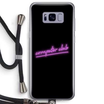 Vice Black: Samsung Galaxy S8 Plus Transparant Hoesje met koord