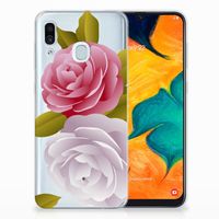 Samsung Galaxy A30 TPU Case Roses - thumbnail