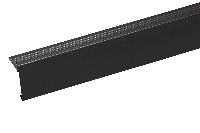 Aluminium Daktrim Zwart RAL9005 - 60 x 64 x 2500 mm