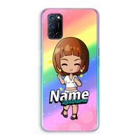 Chibi Maker vrouw: Oppo A52 Transparant Hoesje