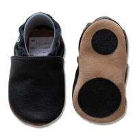 Hobea babyslofjes extra antislip schwarz-18-19