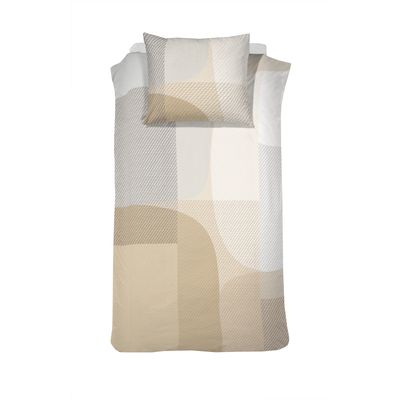 Damai dekbedovertrekset satijn 140 x 200/220 cm moore butter cream