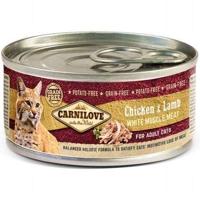 CARNILOVE Cat Kip & Lam Wit Spierenvlees - natvoer voor katten - 100 g