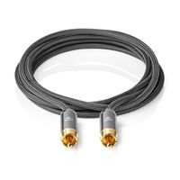 Nedis CATB24100GY50 audio kabel 5 m RCA Grijs - thumbnail