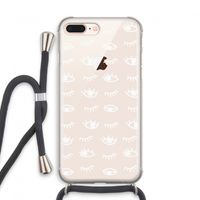Eye pattern #3: iPhone 7 PLUS Transparant Hoesje met koord