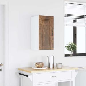 Keukenwandkast Porto bewerkt hout gerookt eikenkleurig